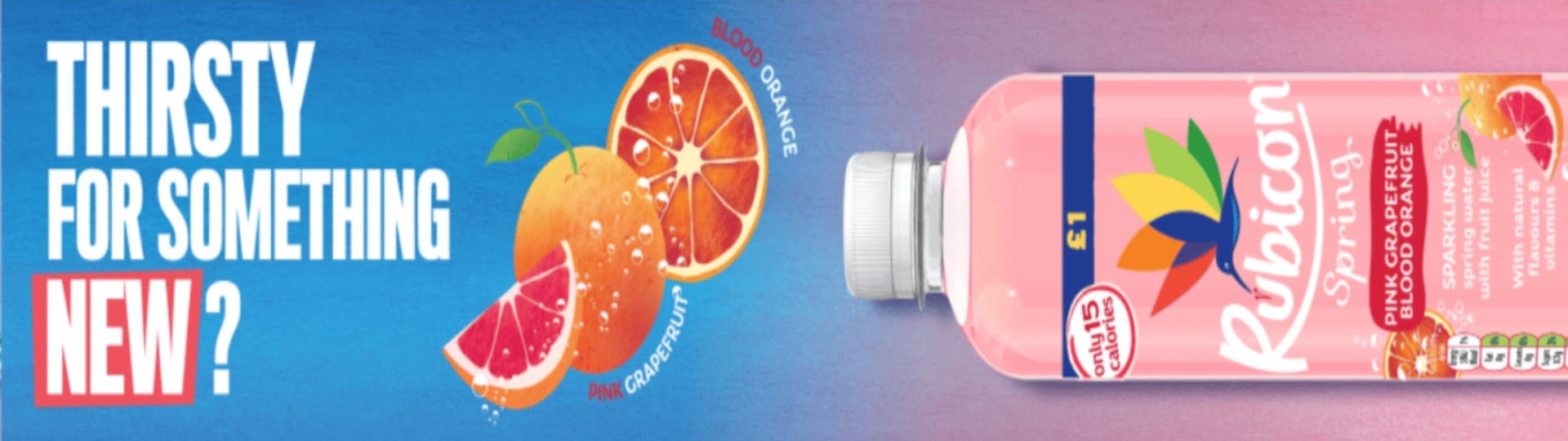 Rubicon sparkling water advertisement